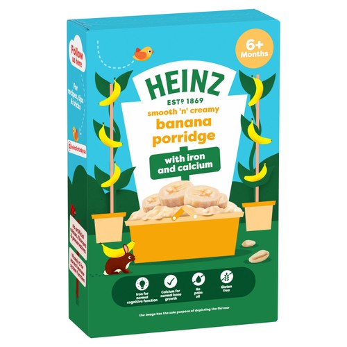 Heinz Banana Porridge Baby Food 6+ Months thumbnail 2