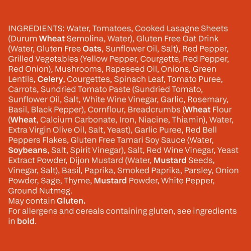 all plants Mediterranean Veg Lasagne thumbnail 5