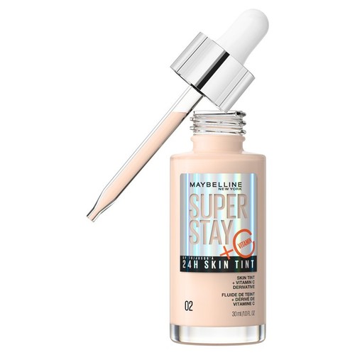 Maybelline SuperStay 24H Skin Tint Foundation + Vitamin C 02