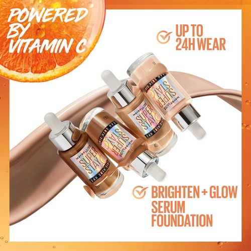Maybelline SuperStay 24H Skin Tint Foundation + Vitamin C  34 thumbnail 3