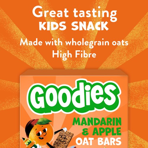 Goodies Kids Snack Mandarin & Apple Oaty Bars Multipack thumbnail 2
