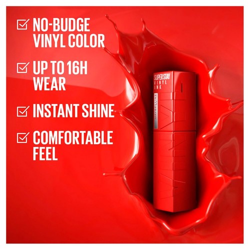 Maybelline SuperStay Vinyl Ink Long Lasting Liquid Lipstick 50 Wicked thumbnail 4