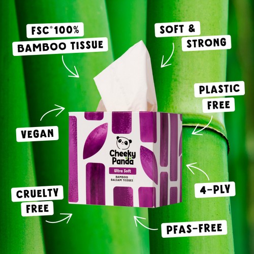 The Cheeky Panda Bamboo Balsam 4ply Cube Tissues thumbnail 8
