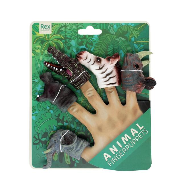 Rex London Safari Animal Finger Puppets