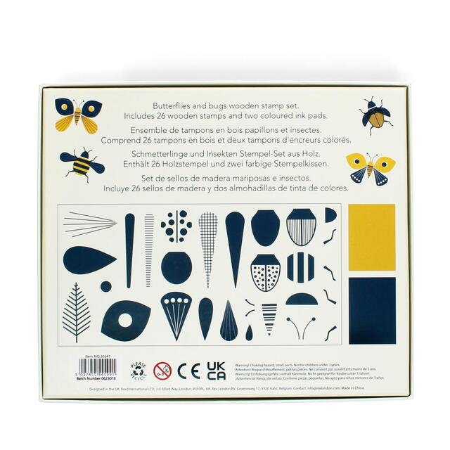 Rex London Wooden Butterflies and Bugs Stamp Set thumbnail 3