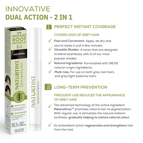 Naturtint Instant Root Re Touch 2in1 Dark Brown thumbnail 5