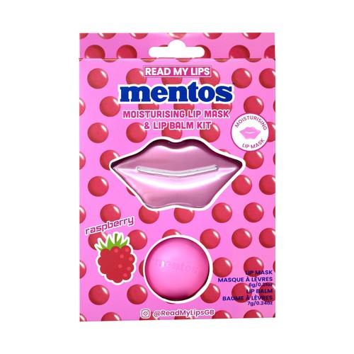 Read My Lips Mentos Raspberry Lip Mask & Lip Balm Kit