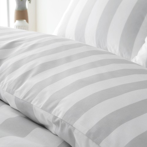 Catherine Lansfield Cove Stripe Single Duvet Set Silver thumbnail 4