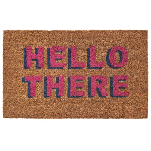 My Mat Hello There Printed Coir Mat, 45x75cm