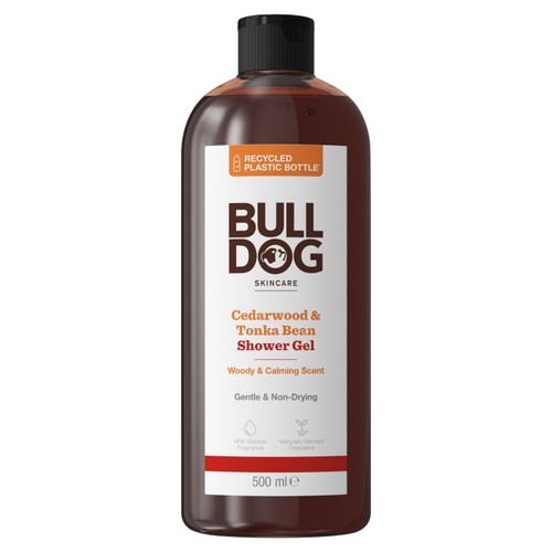Bulldog Mens Cedarwood and Tonka Bean Shower Gel