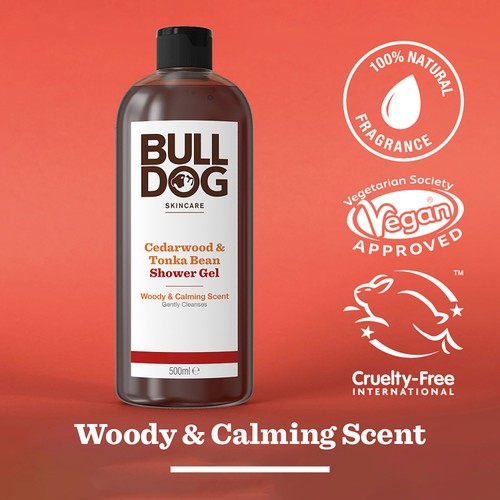 Bulldog Mens Cedarwood and Tonka Bean Shower Gel thumbnail 4