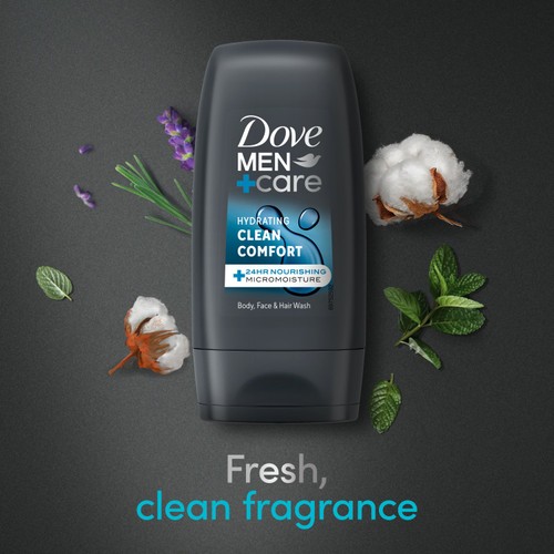 Dove Men+Care Clean Comfort Body Wash Shower Gel Travel Size thumbnail 3