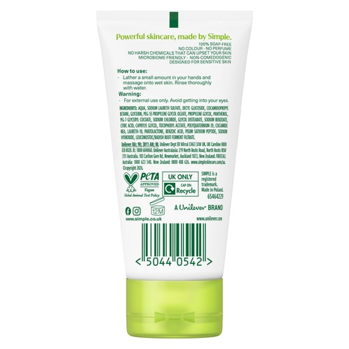 Simple Moisturising Facial Wash Travel Size thumbnail 3