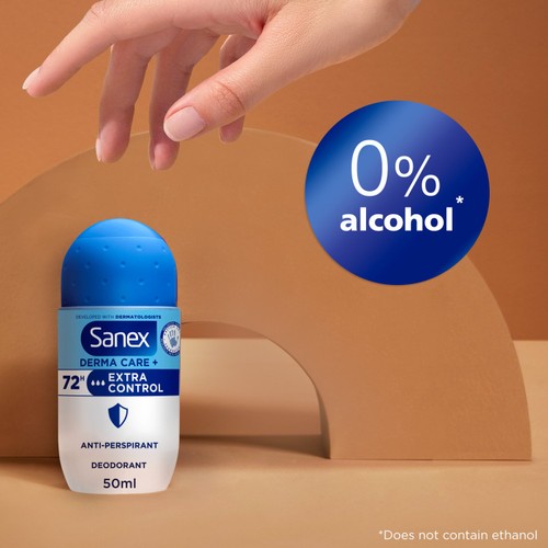 Sanex Derma Care+ Extra Control 72-Hour Antiperspirant Roll-On Deodorant thumbnail 4