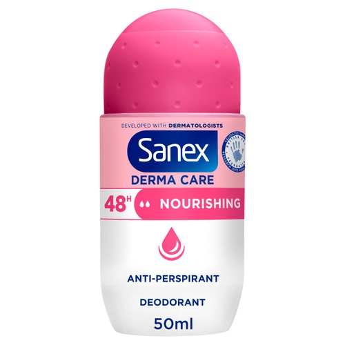 Sanex Derma Care Nourishing 48-Hour Antiperspirant Roll-On Deodorant