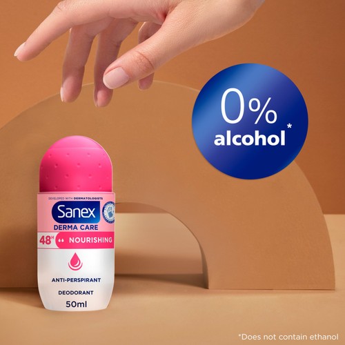 Sanex Derma Care Nourishing 48-Hour Antiperspirant Roll-On Deodorant thumbnail 4