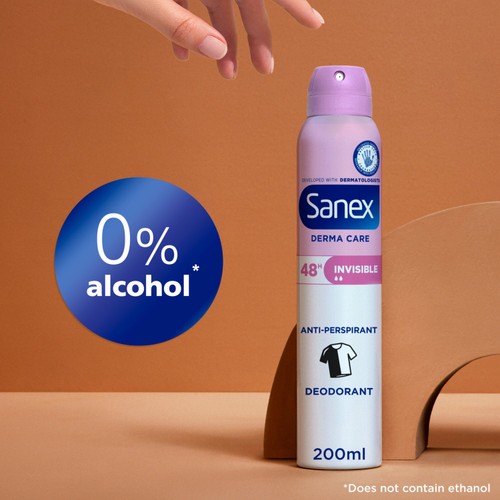 Sanex Derma Care+ Invisible 48-Hour Antiperspirant Spray Deodorant thumbnail 5