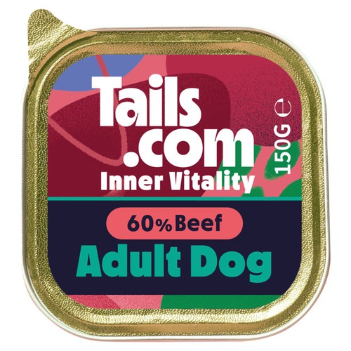 Tails.com Inner Vitality Adult Beef Alu Tray
