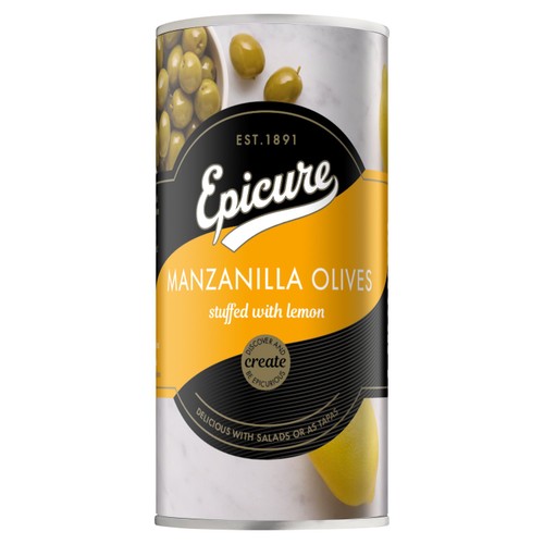 Epicure Manzanilla Stuffed Olives with Lemon MSG FREE thumbnail 2