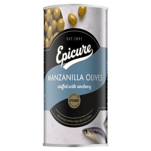 Epicure  Manzanilla Stuffed Olives with Anchovy MSG FREE thumbnail 2