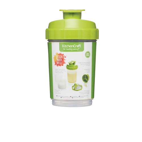 KitchenCraft Healthy Eating 575ml Protein Shaker Bottle thumbnail 2