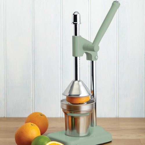 KitchenCraft Living Nostalgia Heavy Duty Lever Arm Juicer, English Sage thumbnail 2