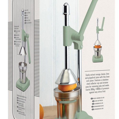 KitchenCraft Living Nostalgia Heavy Duty Lever Arm Juicer, English Sage thumbnail 4
