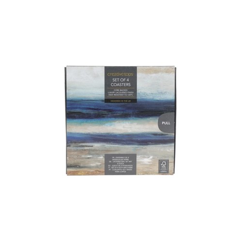 Creative Tops Blue Abstract Premium Coasters, 10.5cm thumbnail 3