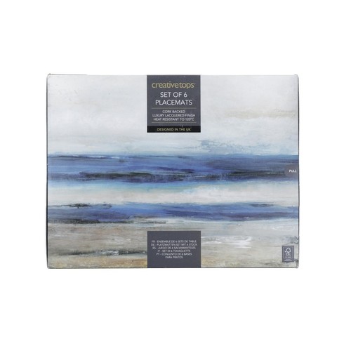 Creative Tops Blue Abstract Premium Placemats, 30x23cm, thumbnail 2
