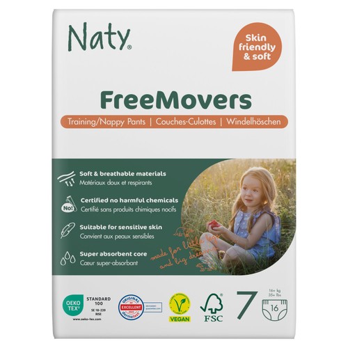 Naty FreeMovers Nappy Pull on Pants Size 7 (17+kg) thumbnail 2