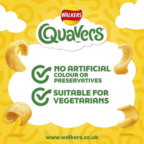 Walkers Quavers Cheese Multipack Snacks Crisps 20x16g thumbnail 3
