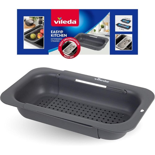 Vileda Sinkside Extending Strainer Grey