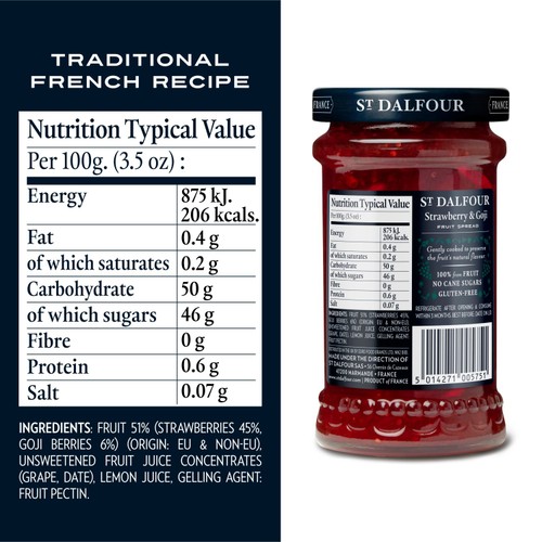 St Dalfour Strawberry & Goji Fruit Spread thumbnail 6