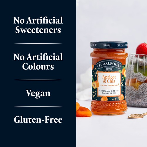 St Dalfour Apricot & Chia Fruit Spread thumbnail 5