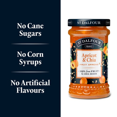 St Dalfour Apricot & Chia Fruit Spread thumbnail 6