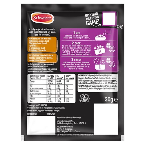 Schwartz Air Fry Honey & Garlic Recipe Mix thumbnail 3