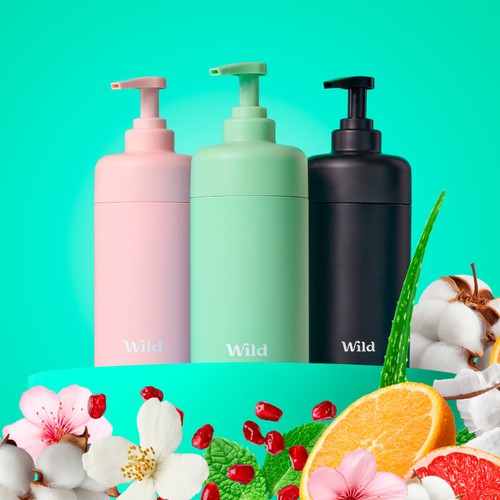 Wild Ombre Refillable Body Wash Case thumbnail 5