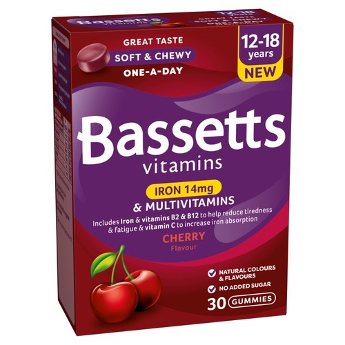 Bassetts Vitamins 12-18 Cherry Iron & Multivitamins thumbnail 3