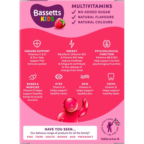 Bassetts Vitamins 7-11 Raspberry Multivitamins thumbnail 4