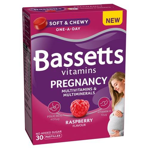 Bassetts Vitamins Pregnancy Raspberry Multivitamins & Multiminerals 30s thumbnail 4
