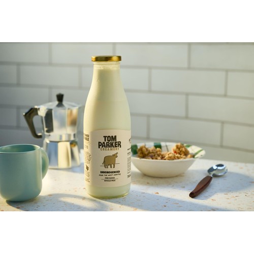 Tom Parker West Country Free Range Unhomogenised Whole Milk thumbnail 3