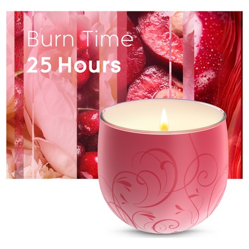 Glade Scented Candle Sleeved Floral Cherries 108g thumbnail 3