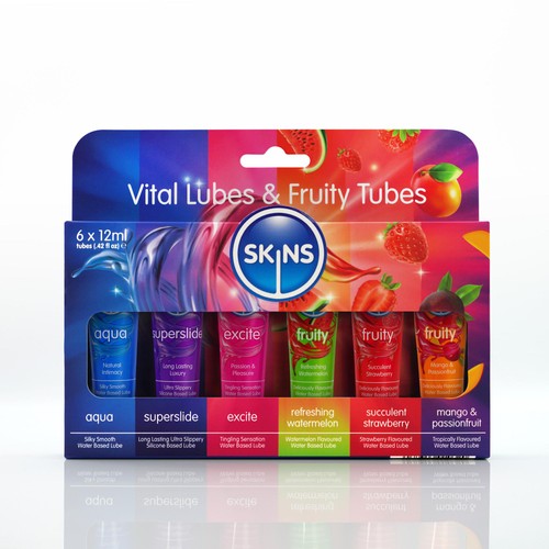 Skins 12ml Sampler Lubes, Vital & Fruity