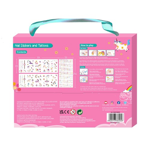 Avenir Unicorn Nail Stickers And Tattoos thumbnail 2