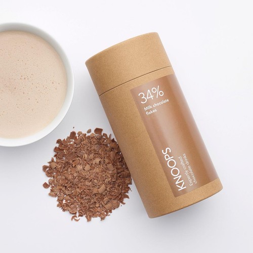 Knoops 34% Milk Hot Chocolate Flakes Tube thumbnail 2