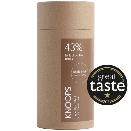 Knoops 43% Milk Hot Chocolate Flakes Tube thumbnail 2
