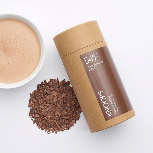 Knoops  54% Dark Hot Chocolate Flakes Tube thumbnail 3
