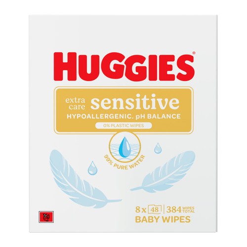 Huggies Pure Extra Sensitive Baby Wipes 8 Pack thumbnail 2