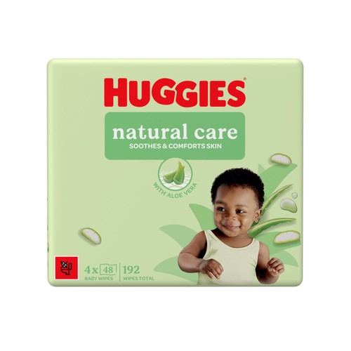 Huggies Natural Care Baby Wipes Quad Pack thumbnail 2