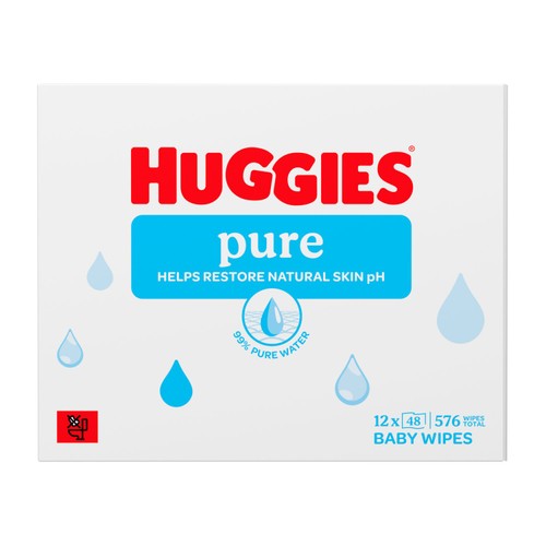 Huggies Pure Baby Wipes Plastic Free 12 Pack thumbnail 3
